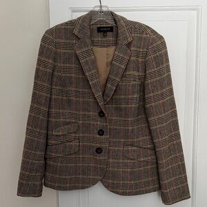 Talbots Checkered Blazer - Brown and Black